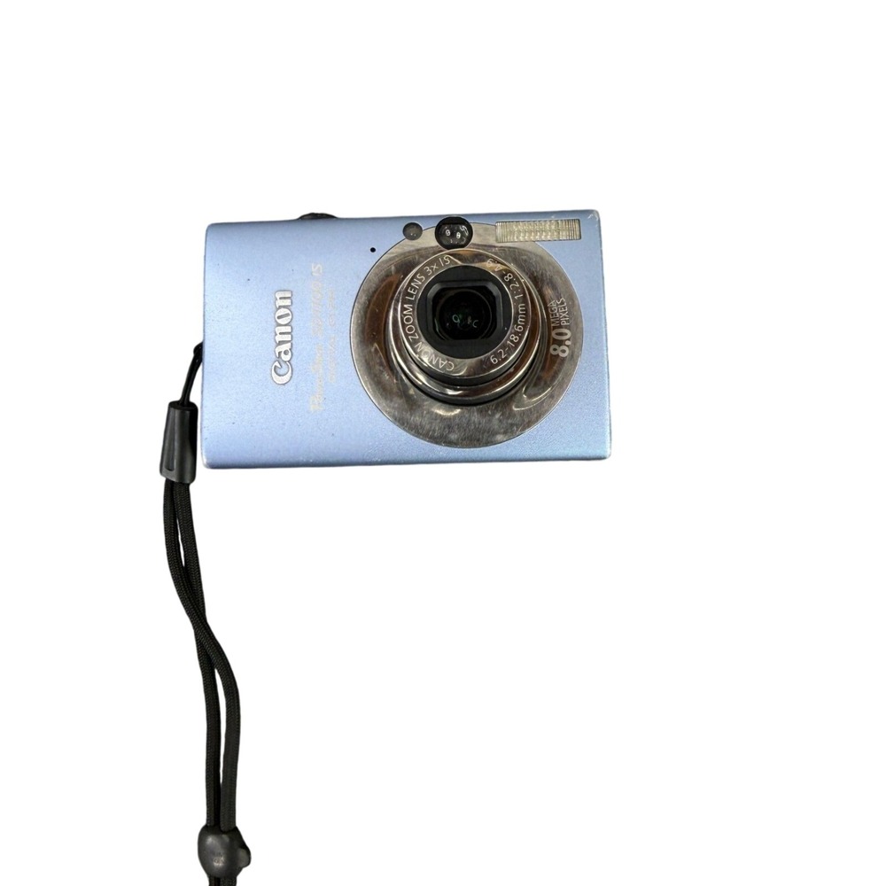 Canon PowerShot SD1100 IS Digital ELPH Camera Blue 8.0MP 3x Zoom Bundle